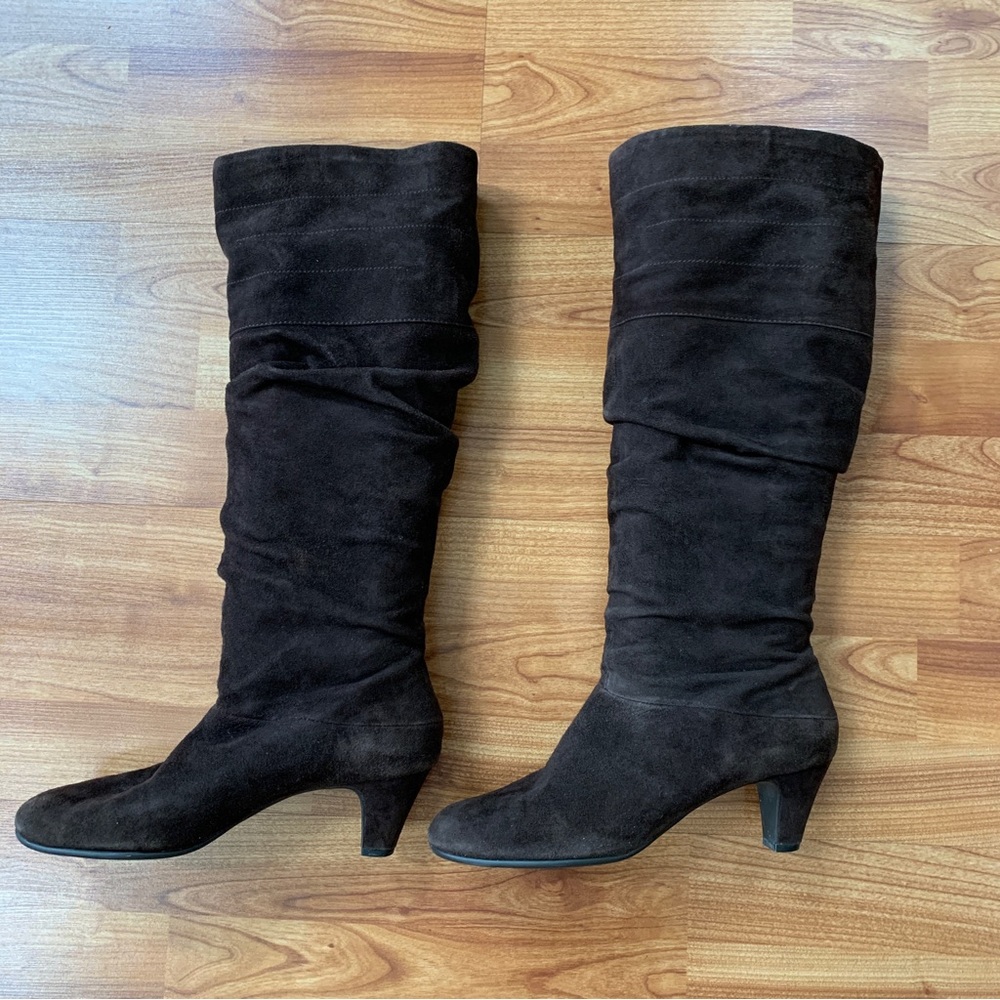 Aerosols brown suede leather boots